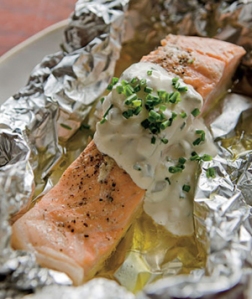 Dishwasher Roasted Salmon in Foil